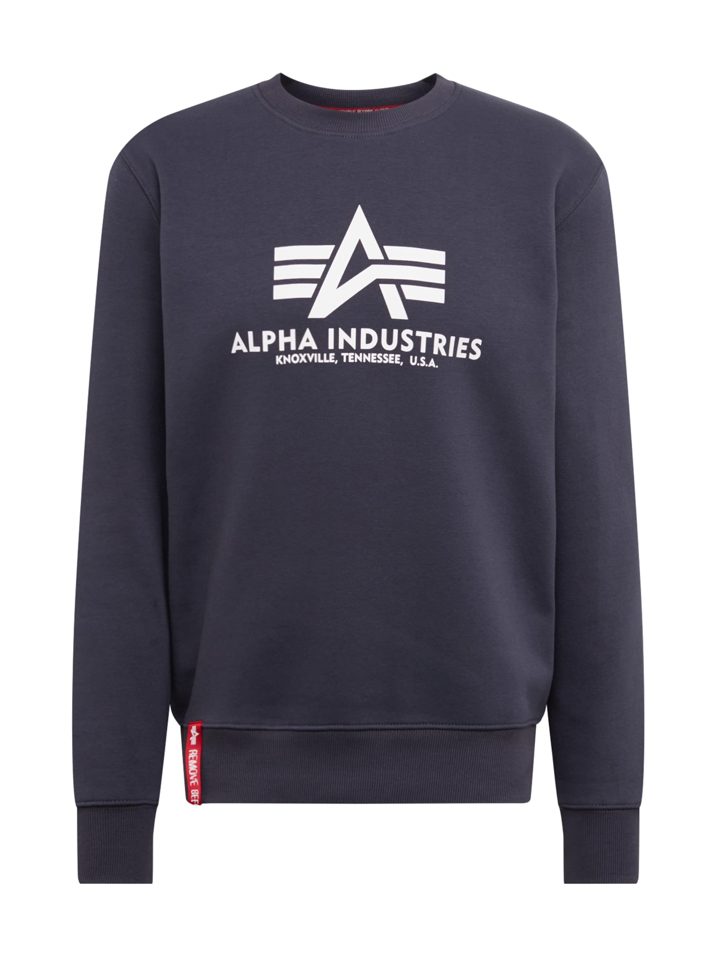 ALPHA INDUSTRIES Mikina - Modrá: predná strana