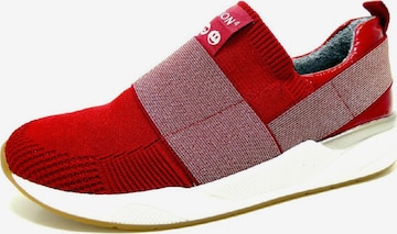 ARA Slip-Ons in Red: front