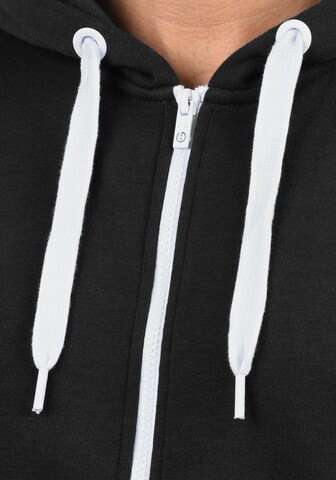 !Solid Zip-Up Hoodie 'Olli' in Black