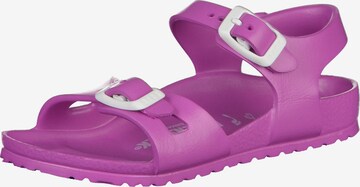 BIRKENSTOCK Sandals 'Rio' in Pink: front