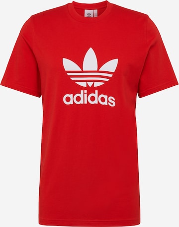 Tricou 'Trefoil' de la ADIDAS ORIGINALS pe roșu: față