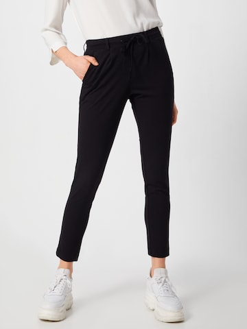 TOM TAILOR Pleated Pants in Black: front