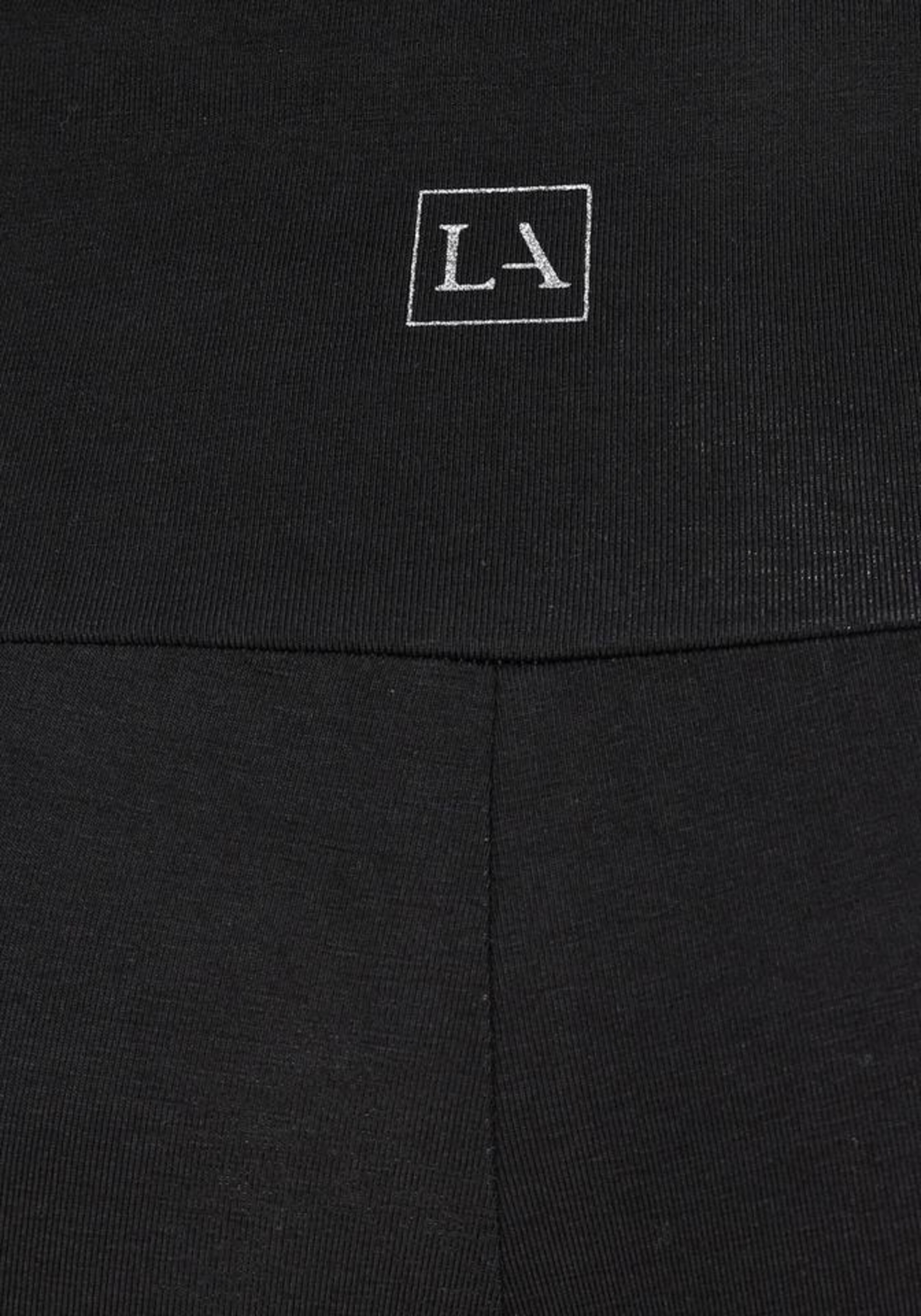 juoda LASCANA ACTIVE Siauras Sportinės kelnės