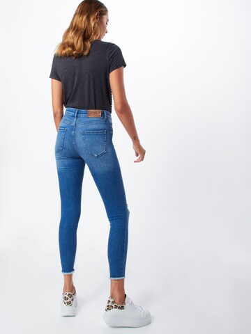 Skinny Jean 'BLUSH' ONLY en bleu : derrière