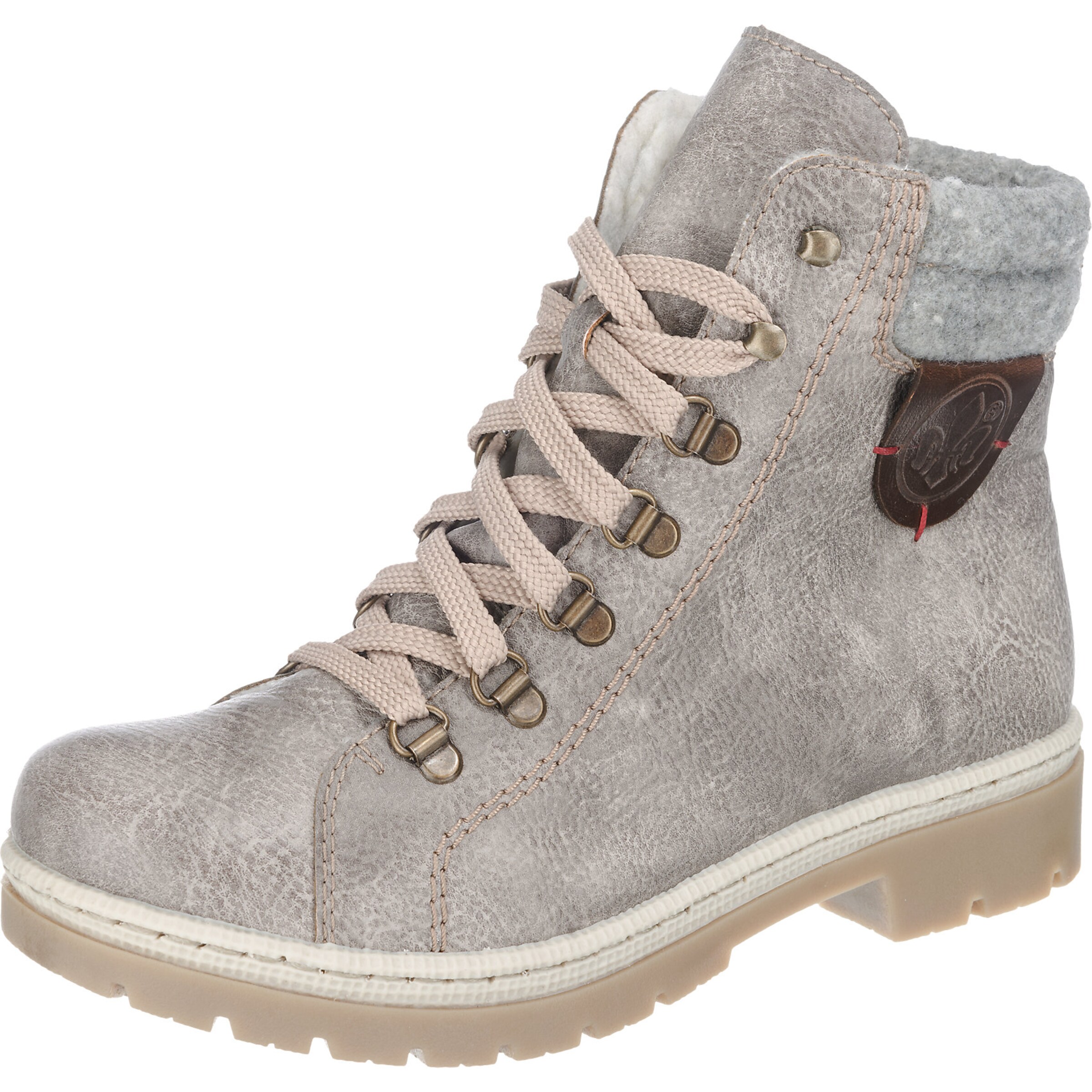 RIEKER - Veterlaarsjes in de kleur Grijs