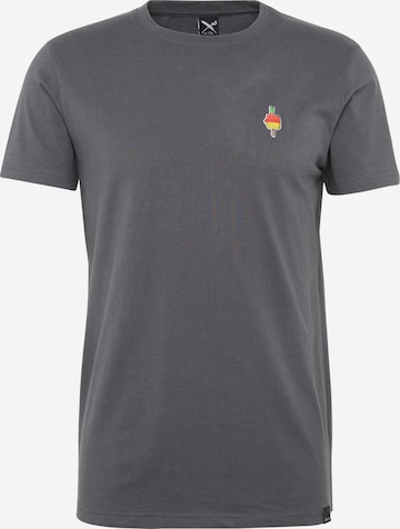 Iriedaily T-Shirt 'Flutscher' in Grau: predná strana