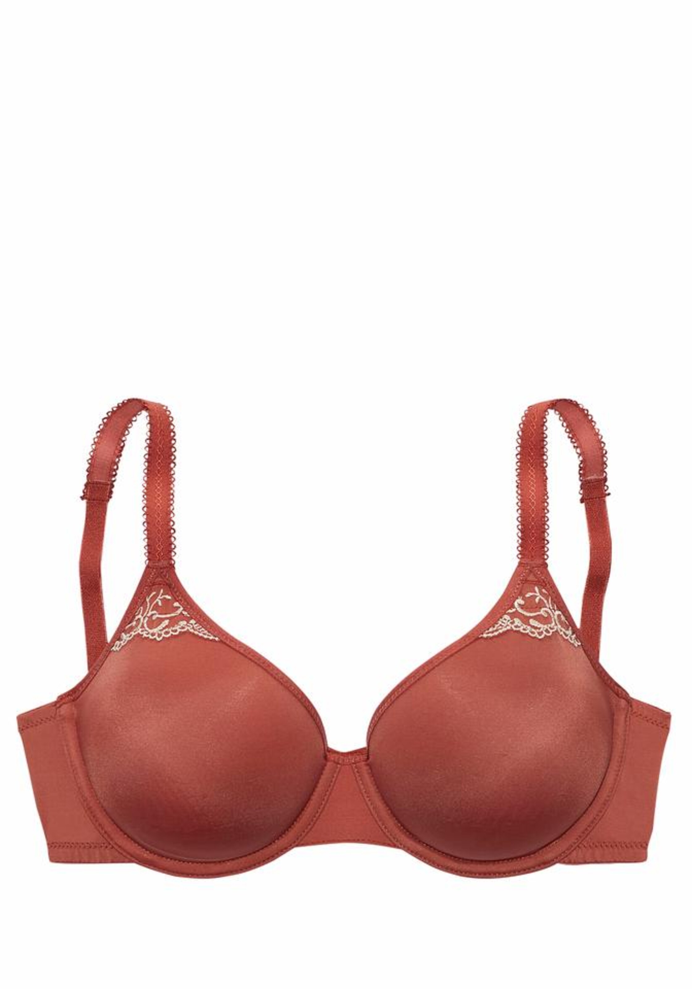 NUANCE - T-Shirt-BH in creme