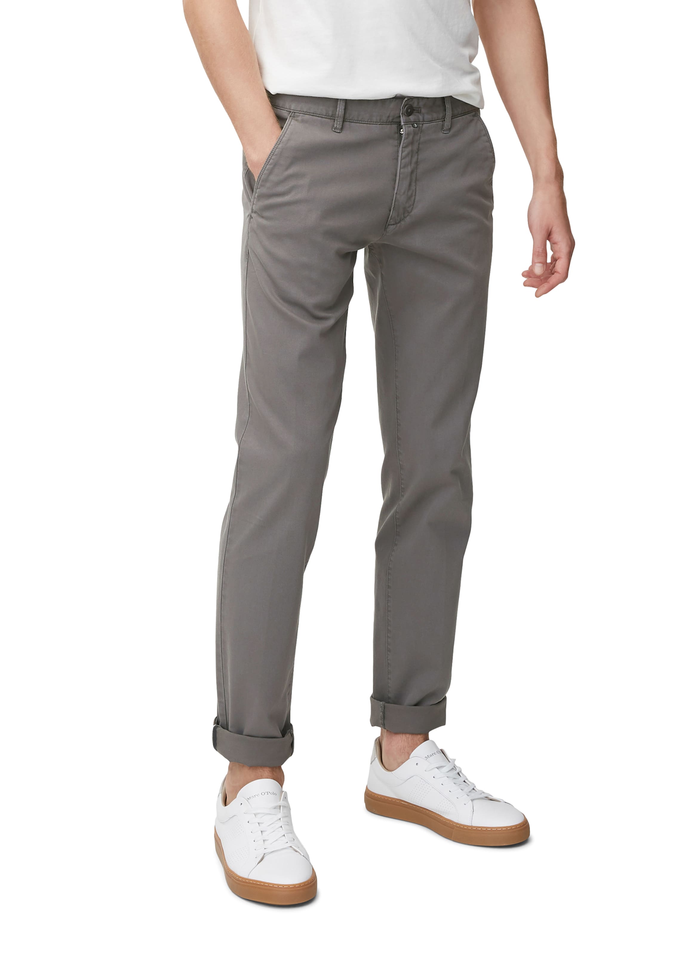 Marc O'Polo Regular Hose 'Stig' in Grau: Vorderseite