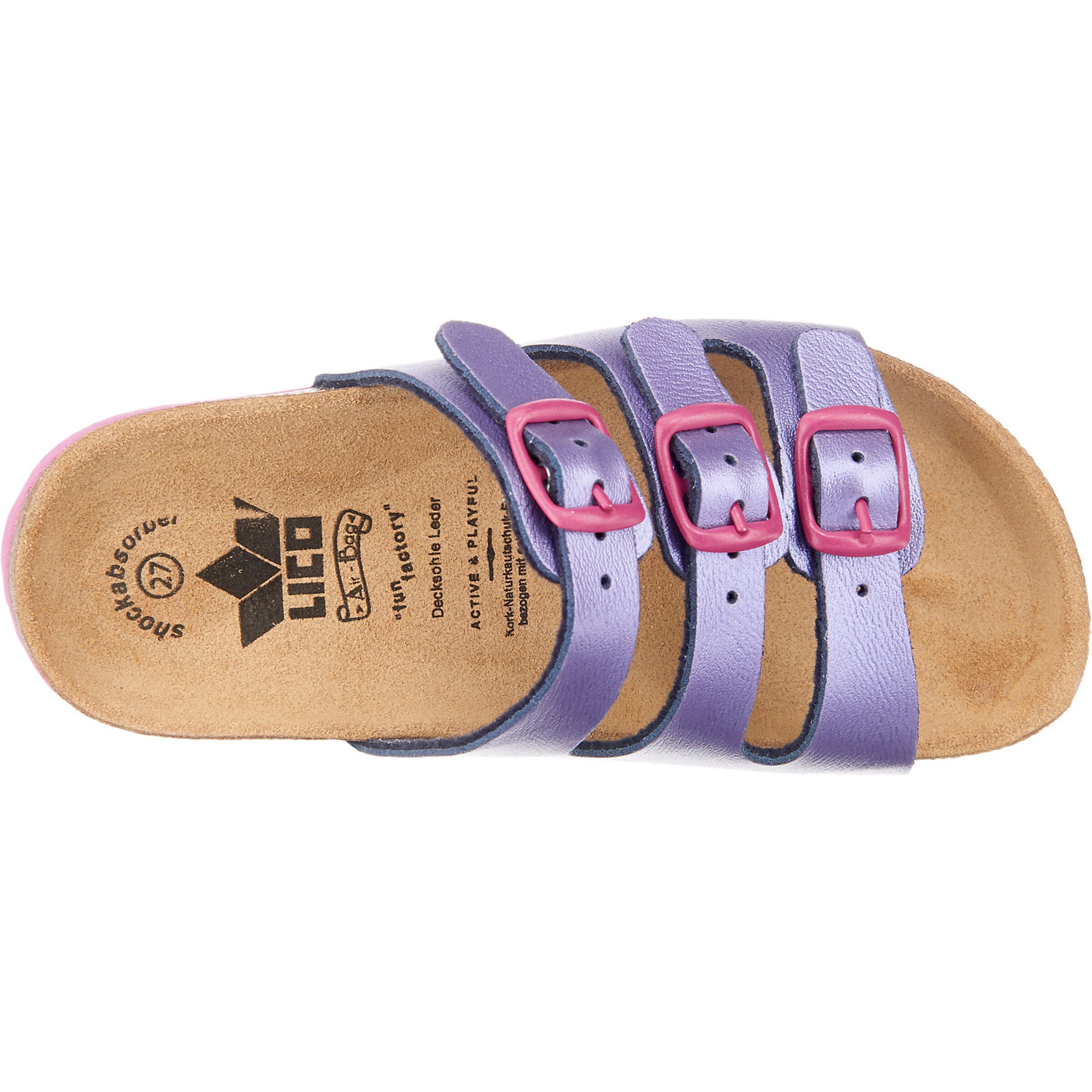 LICO Pantolette 'Bioline' in Lila