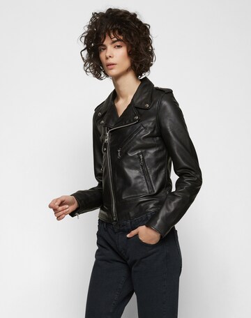 Geacă de primăvară-toamnă 'LCW1601D' de la Schott NYC pe negru: față