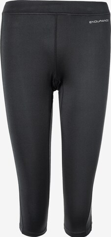 ENDURANCE Skinny Workout Pants 'Zenta' in Black: front