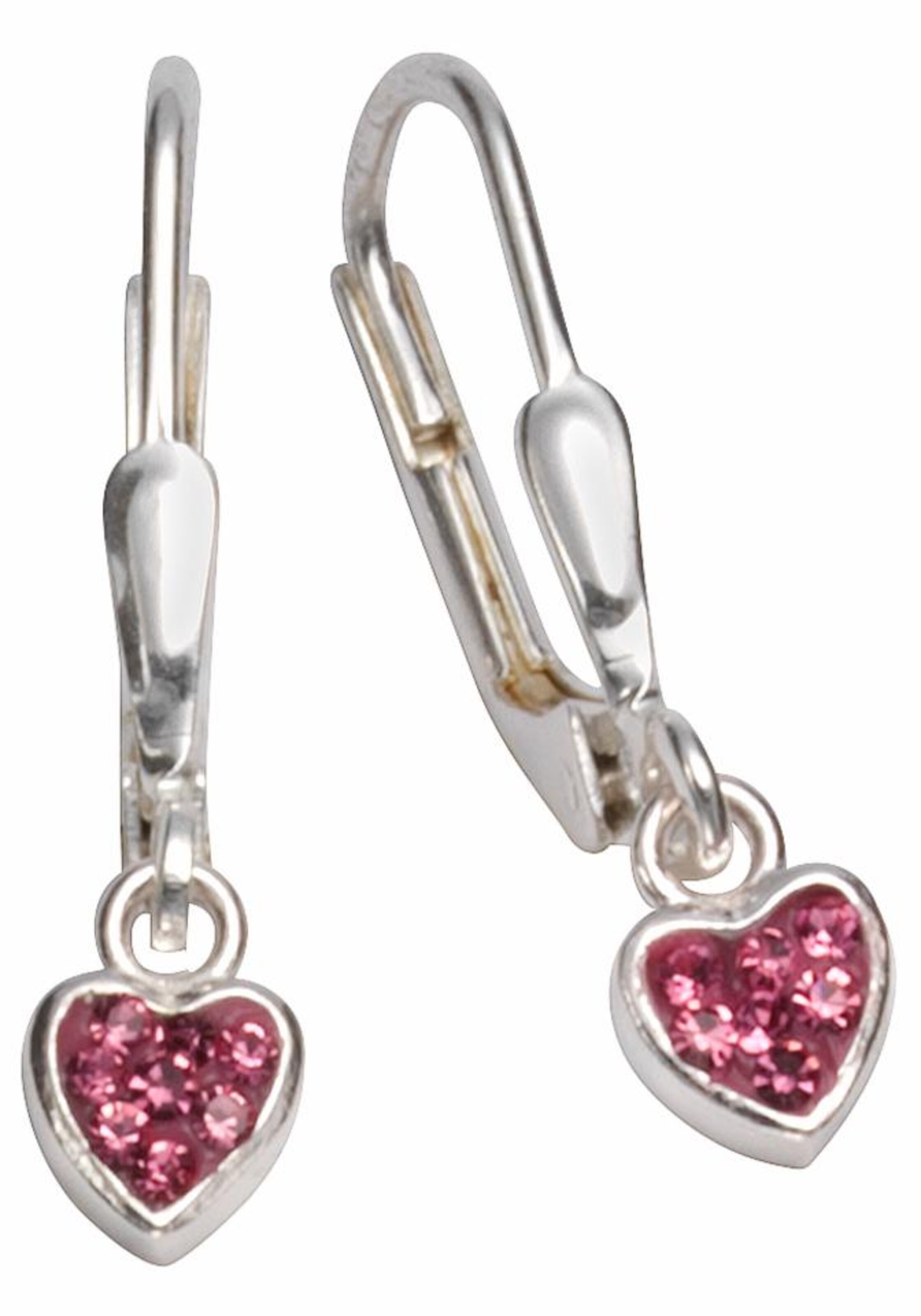 FIRETTI Earrings 'Herzen' in Silver: front