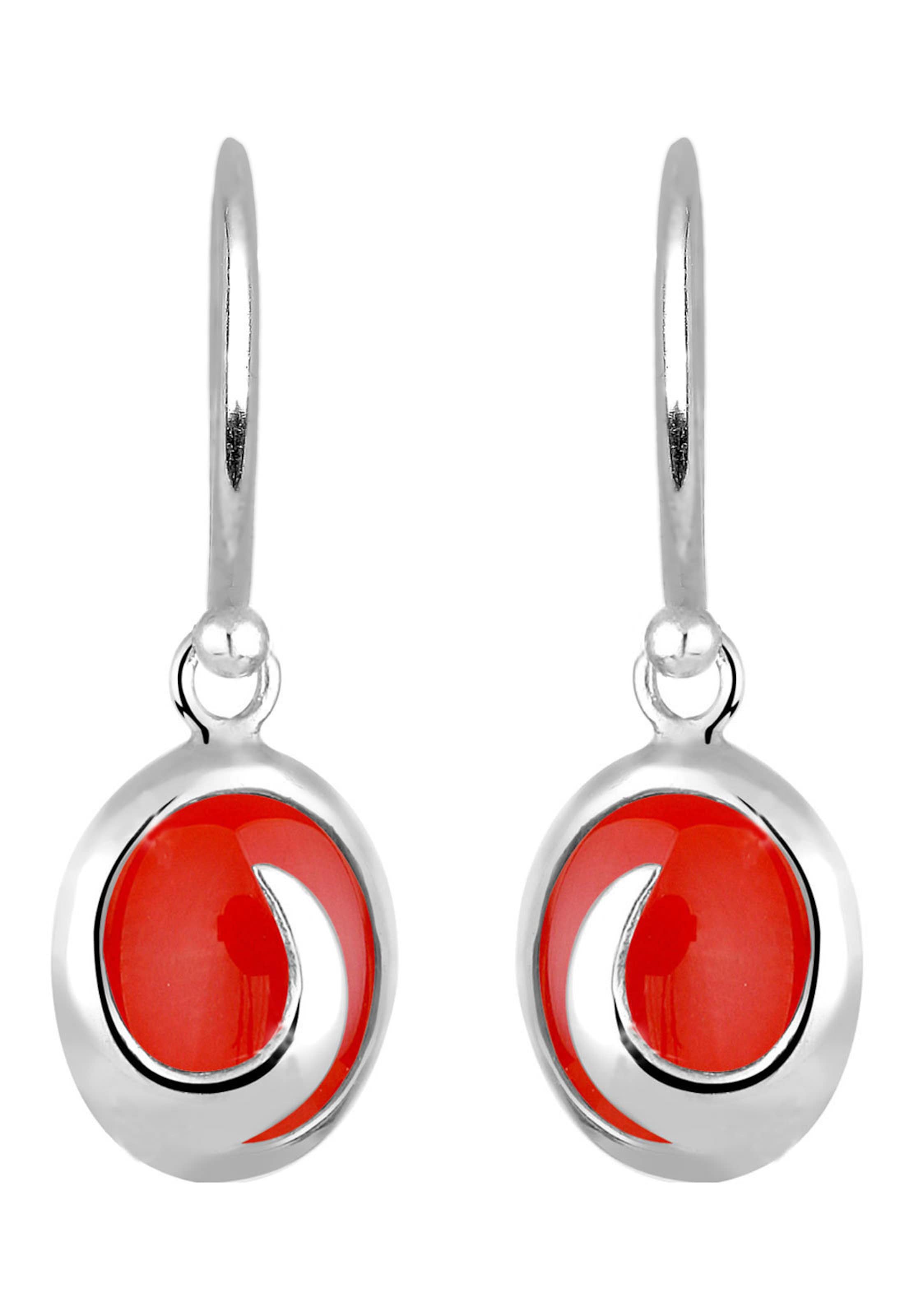 ELLI Oorbellen in Rood: voorkant