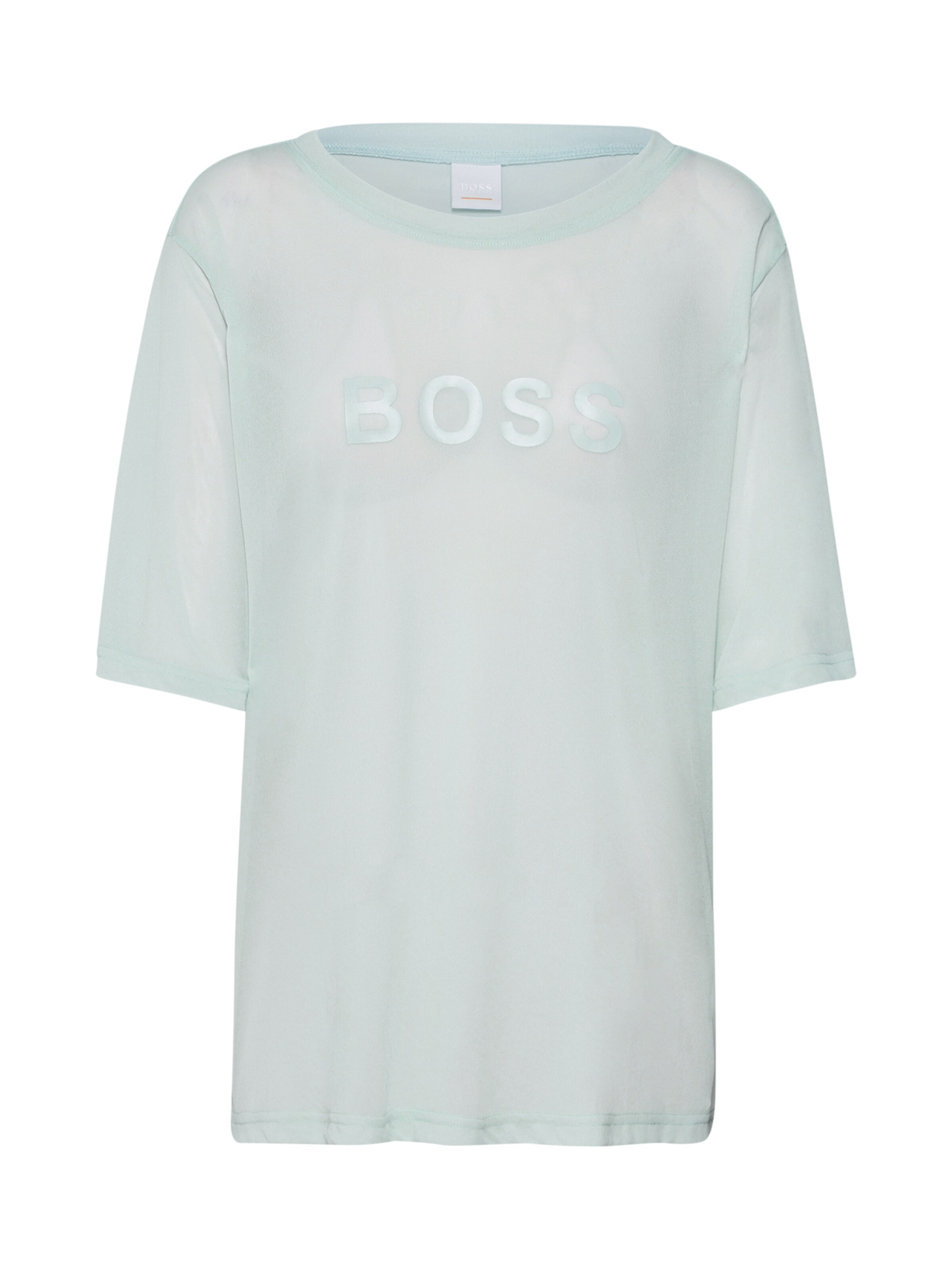 BOSS - Shirt 'Tisummer' in de kleur Lichtblauw