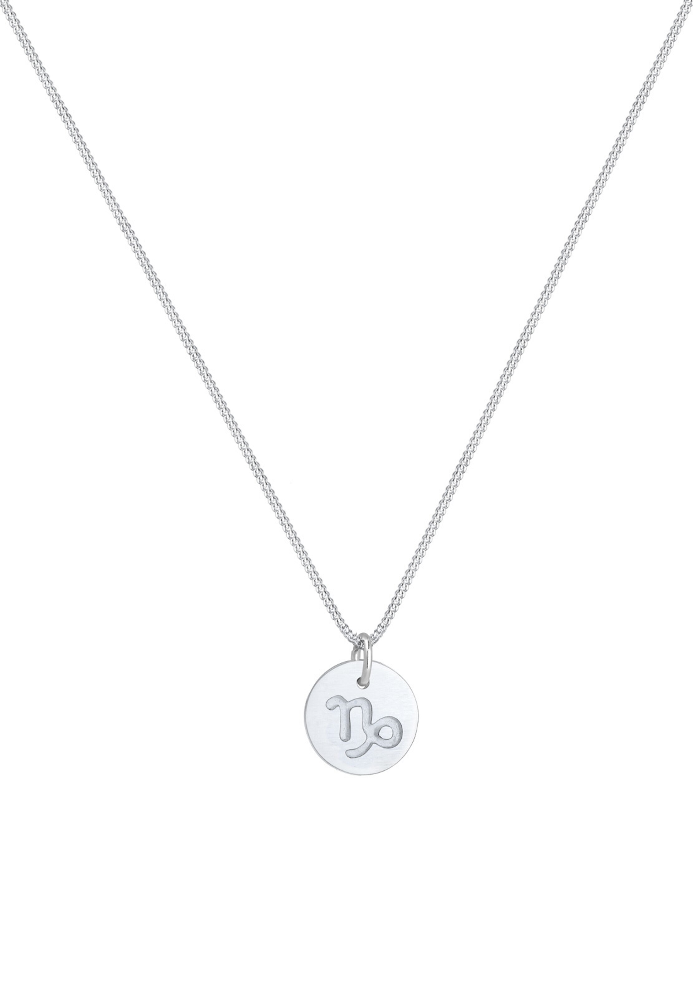 ELLI Ketting 'Steinbock' in Zilver