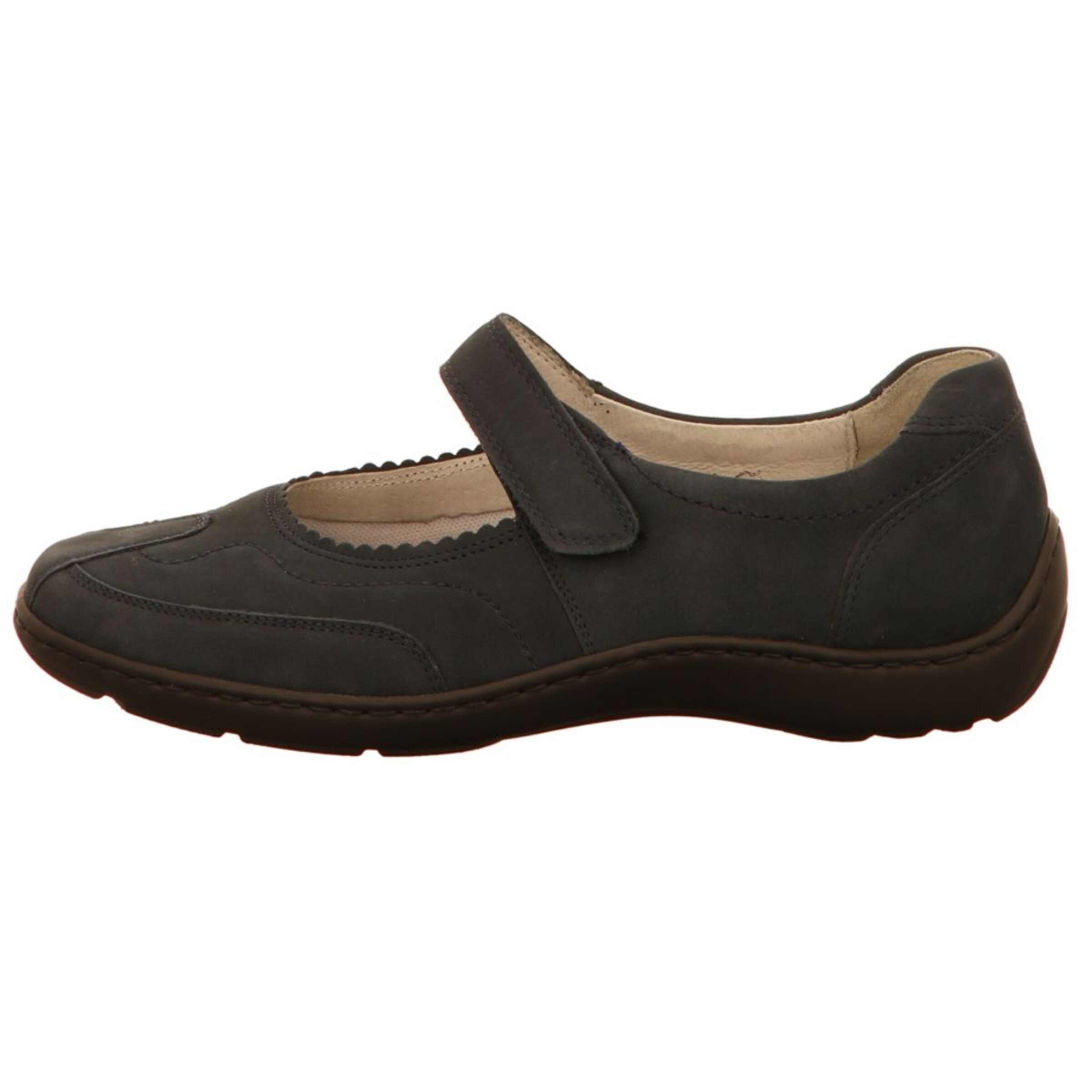 WALDLÄUFER Ballet Flats with Strap 'Henni' in Brown