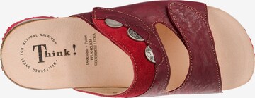 THINK! Pantolette 'Mizzi' in Rot