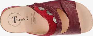 THINK! Pantolette 'Mizzi' in Rot