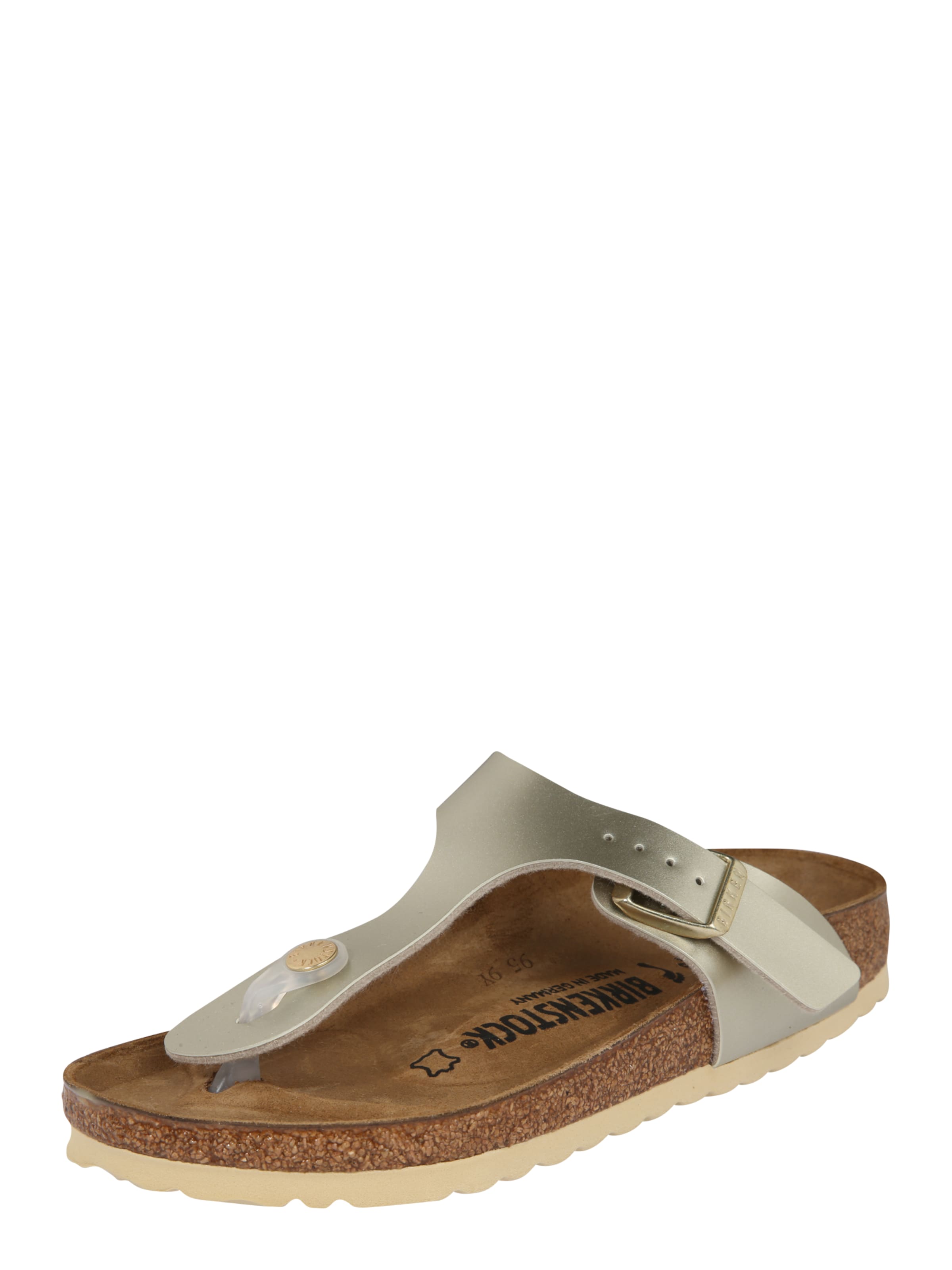 BIRKENSTOCK Sandal 'Gizeh' in Gold: front