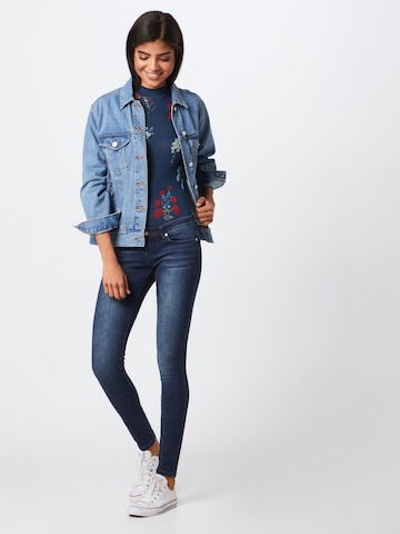 Skinny Jean 'Wonder Life' ONLY en bleu