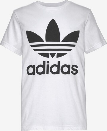 ADIDAS ORIGINALS Μπλουζάκι 'Trefoil' σε λευκό: μπροστά