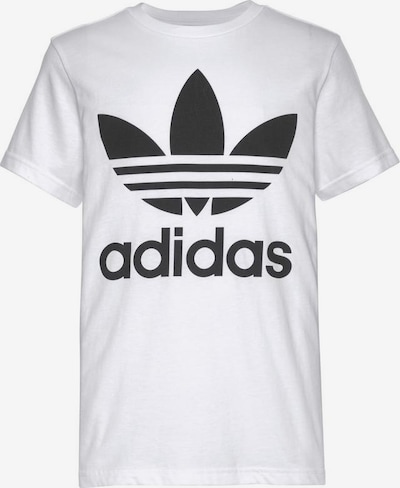 ADIDAS ORIGINALS Тениска 'Trefoil' в черно / бяло, Преглед на продукта