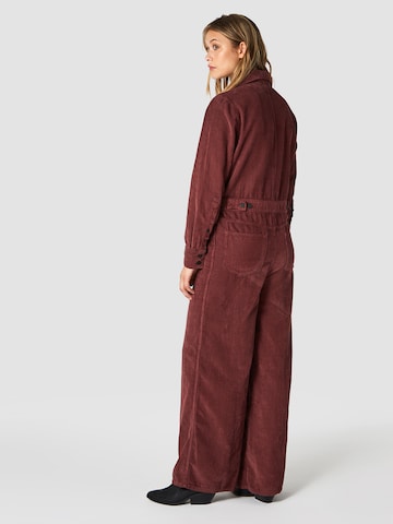 Kings Of Indigo Jumpsuit 'Ko-Na-Hana' in Red: back