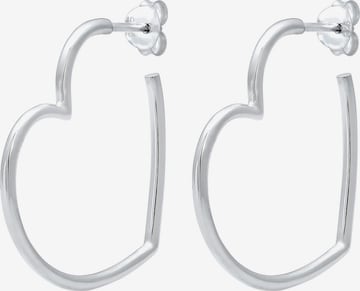 ELLI Earrings 'Herz' in Silver: front