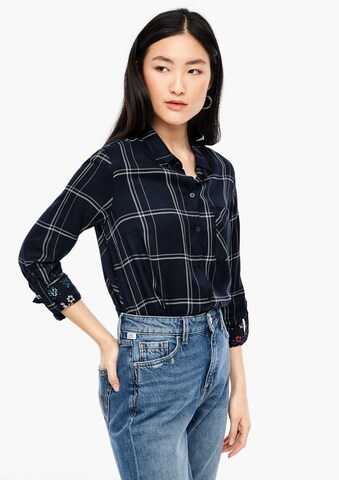 s.Oliver Blouse in Blauw: voorkant