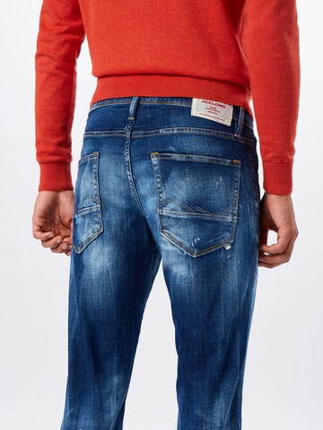 Slimfit Jeans 'Glenn Fox' de la JACK & JONES pe albastru