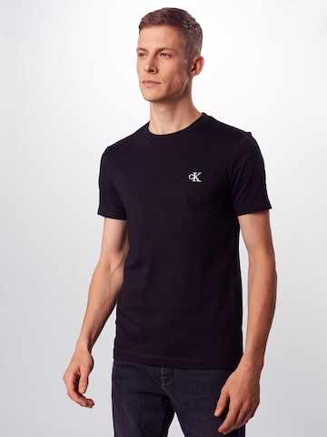 Calvin Klein Jeans Regular fit Shirt 'Essential' in Zwart: voorkant