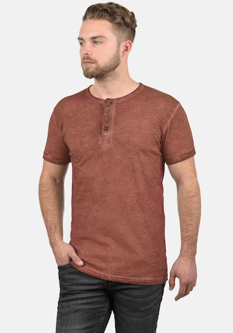 !Solid Shirt 'Tihn' in Brown: front