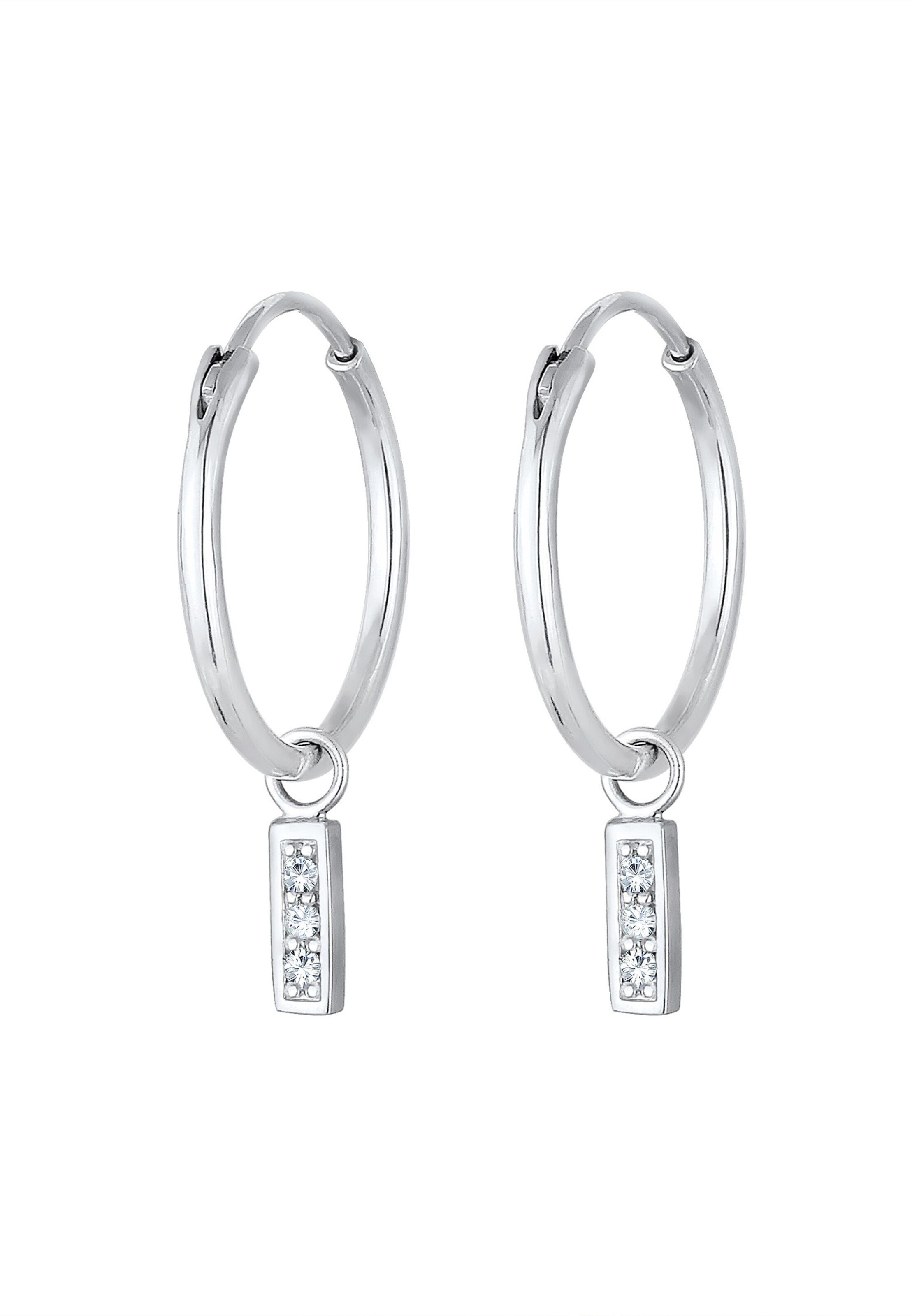Boucles d'oreilles ELLI en argent : devant