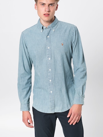 Polo Ralph Lauren Přiléhavý střih Košile – modrá