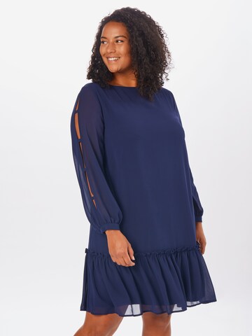 Guido Maria Kretschmer Curvy Kleid  'Ida' in Blau: Vorderseite