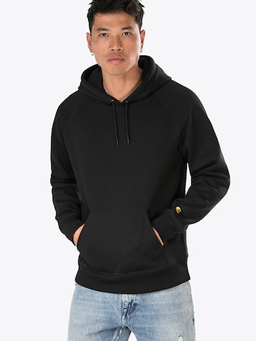 Carhartt WIP Sweatshirt 'Chase' in Black: front