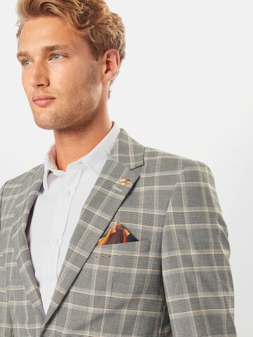 BURTON MENSWEAR LONDON tavaline Ärimeeste sakoülikond '1904 Prince Of Wales', värv hall