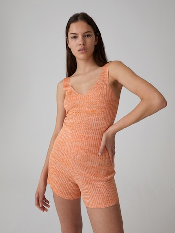 EDITED Gebreide top 'Anisia' in Oranje: voorkant