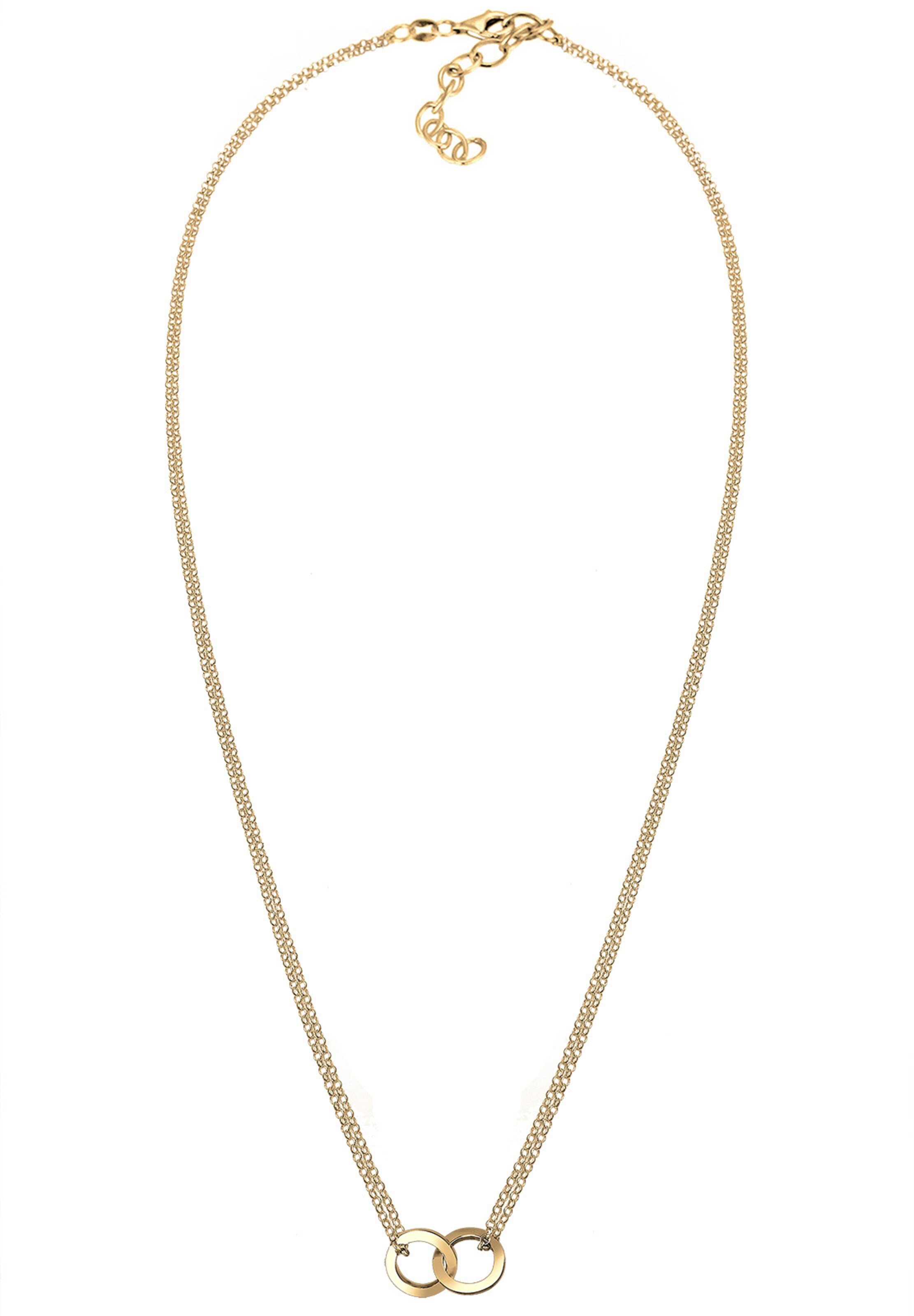 ELLI Necklace 'Kreis' in Gold: front