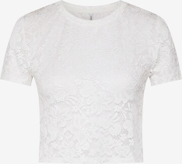 ONLY T-shirt 'ALBA' i vit: framsida