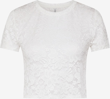 T-shirt 'ALBA' ONLY en blanc : devant