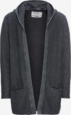 INDICODE JEANS Knit cardigan 'Graham' in Black: front