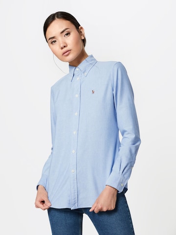 Bluză de la Polo Ralph Lauren pe albastru: față