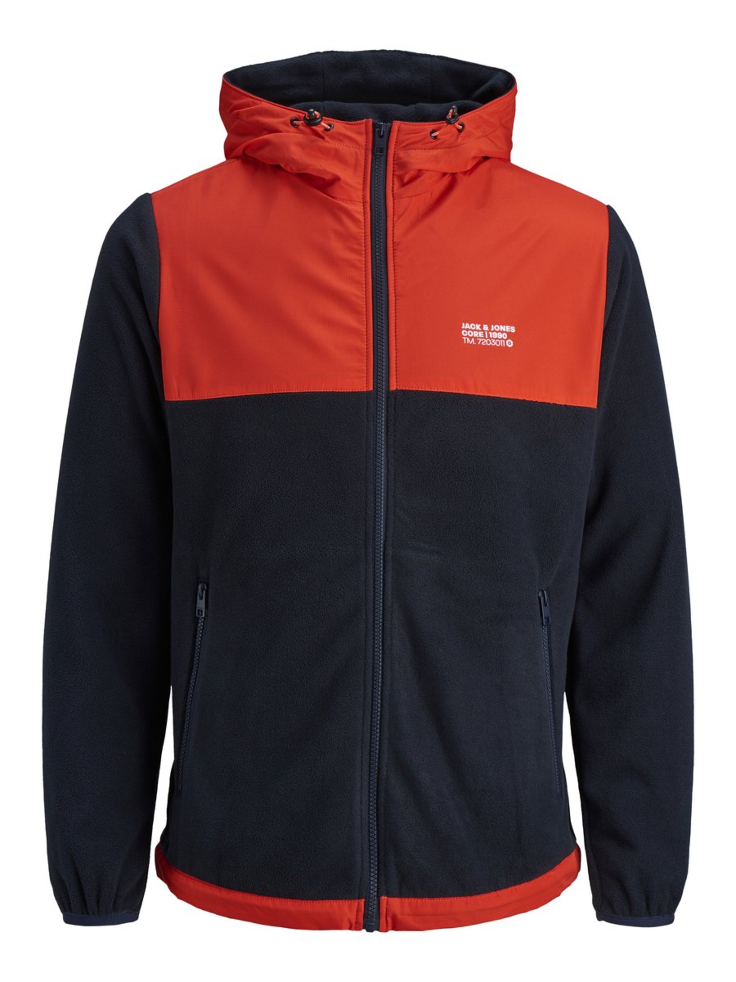 JACK & JONES - Fleece jas in de kleur Navy