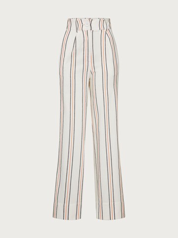 EDITED Wide leg Broek 'Lilo' in Beige: voorkant