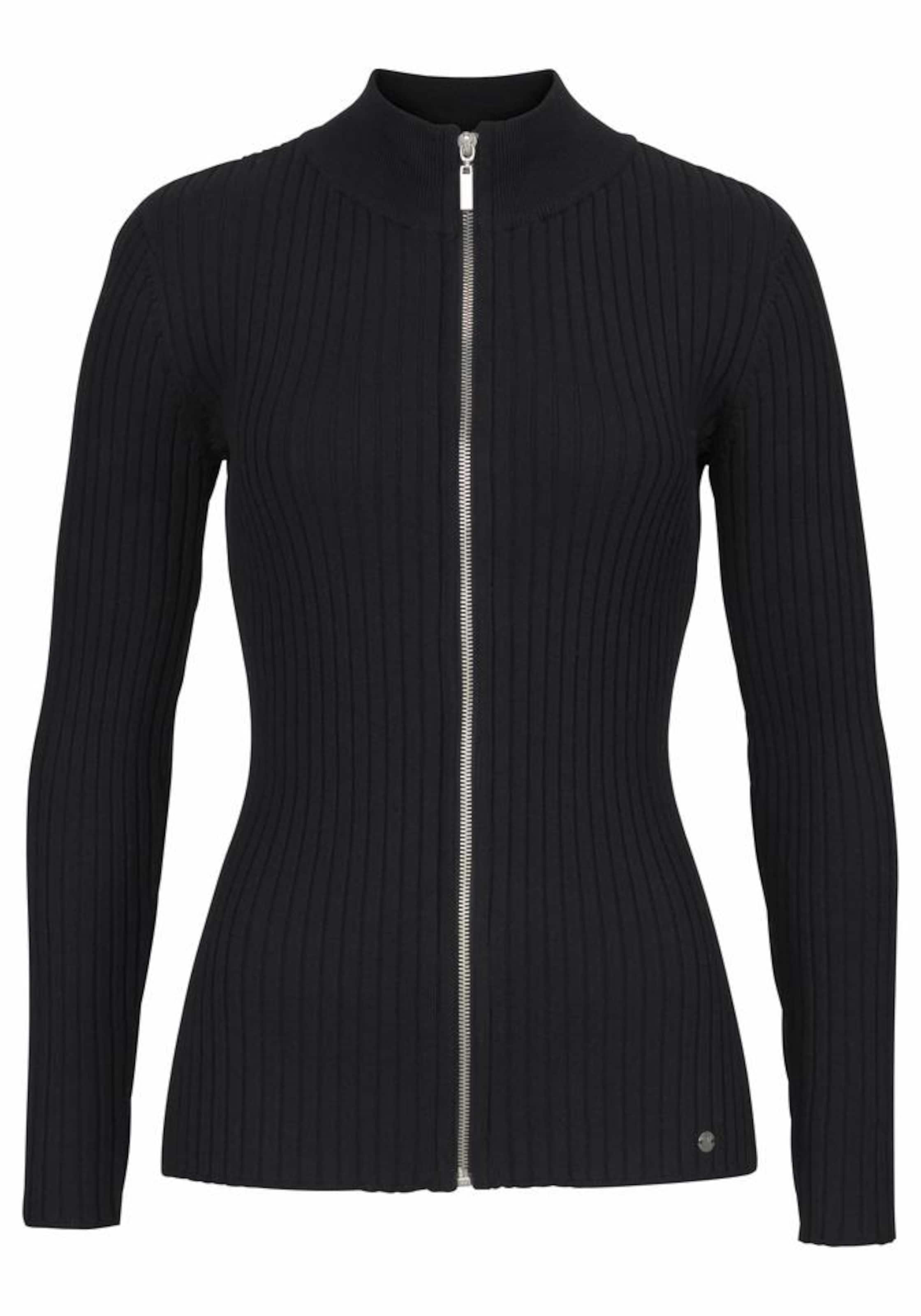 AJC Strickjacke in Schwarz: Vorderseite