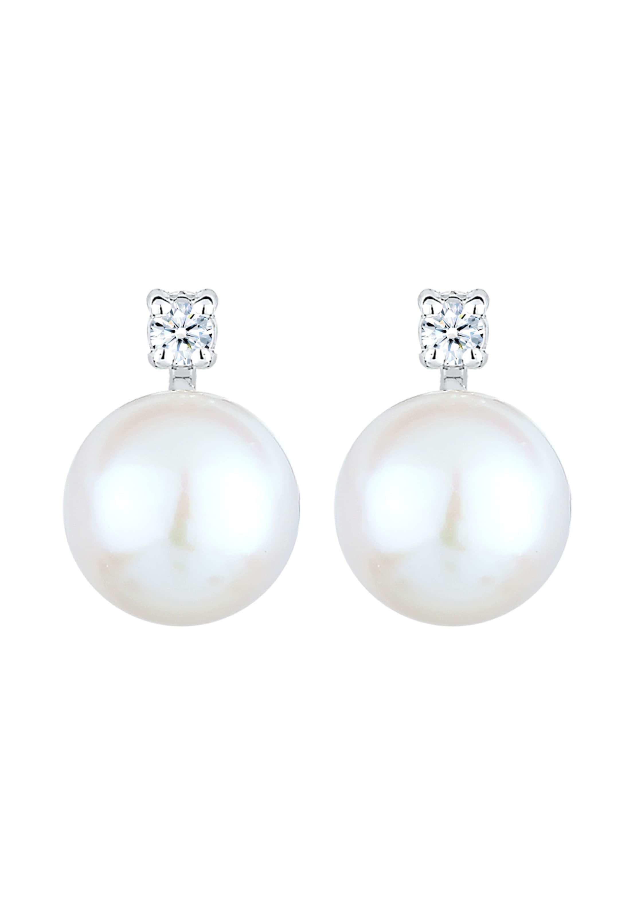 Boucles d'oreilles 'Kristall' Elli DIAMONDS en blanc
