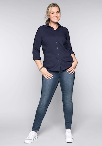 SHEEGO Skinny Jeans 'Susanne' in Blauw
