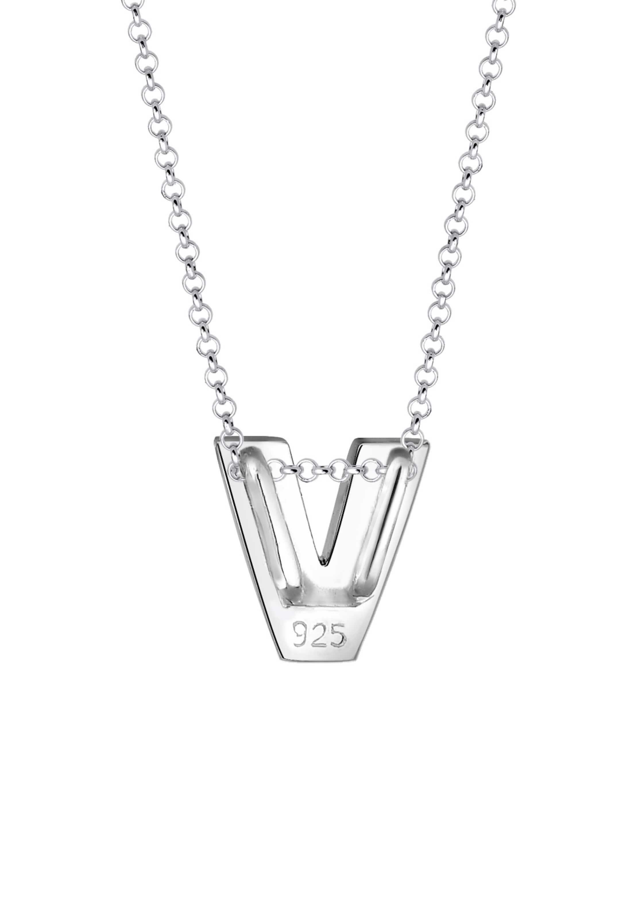 Chaîne 'Buchstabe V' ELLI en argent