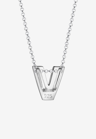 ELLI Ketting 'Buchstabe V' in Zilver